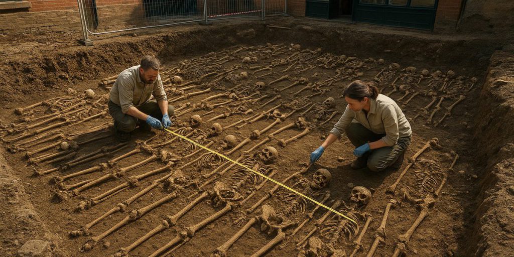 "Sepolture medievali a Gloucester: un'indagine archeologica svela misteri del passato"