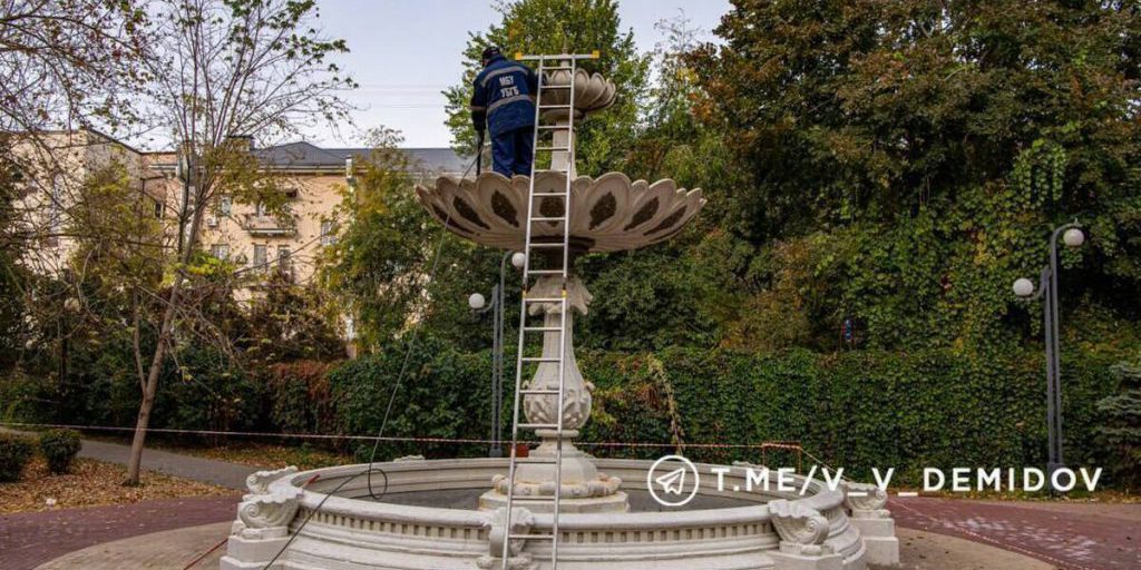 Фонтаны Белгорода начали готовить к зиме