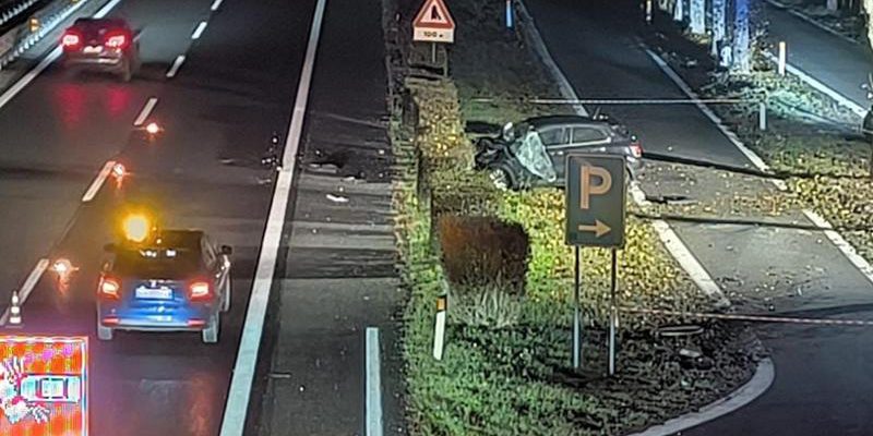 Autista interrogato dopo aver tamponato una Fiat 500X con madre e bambina a bordo sulla strada Torino‑Aosta