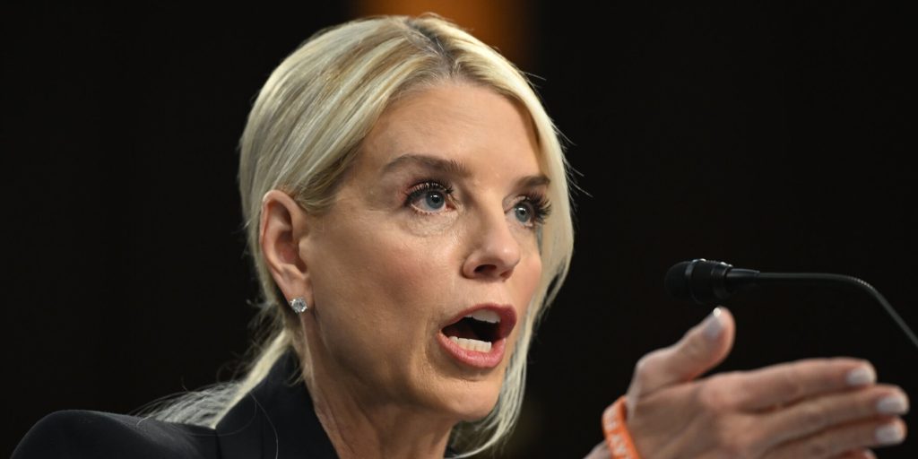Pressed on Justice Dept. Politicization, Bondi Goes on Attack