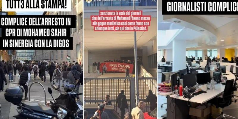 Attacco con fumogeni e violenza nella redazione di La Stampa