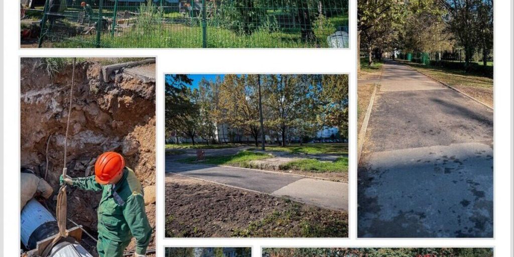 «Псковские тепловые сети» восстановили благоустройство после ремонтных работ