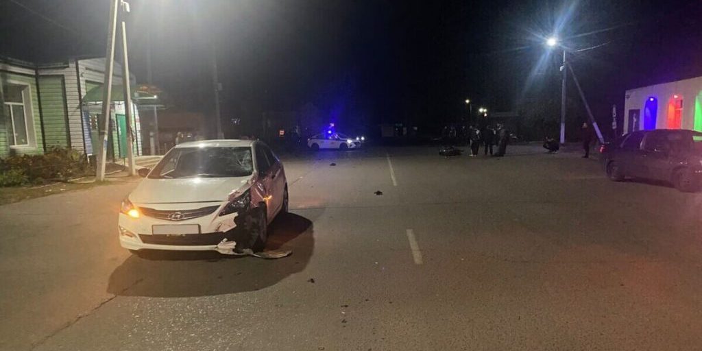 В селе Петровское подросток попал в аварию, управляя мопедом без прав