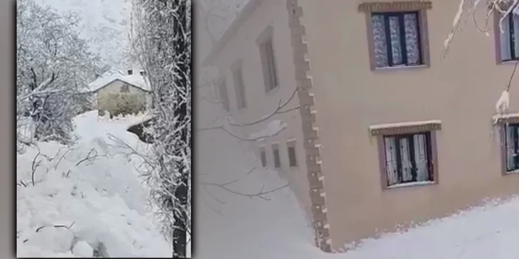 Crollo di neve in Hakkari: zona abitata colpita, nessun ferito