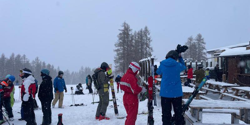 25‑30 centimetri di neve sulle piste della Val di Susa