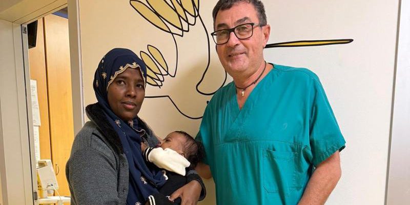 Bambino somalo di 13 mesi salvato da una grave cardiopatia al Regina Margherita