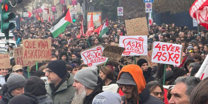 Prefetto richiede nuovo percorso per i cortei di Askatasuna per evitare blocchi stradali