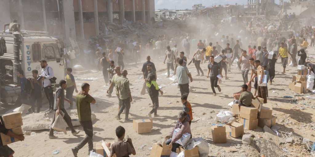 Trump leaves for a visit to Israel, and will later co-chair a meeting in Egypt on the Gaza peace plan.