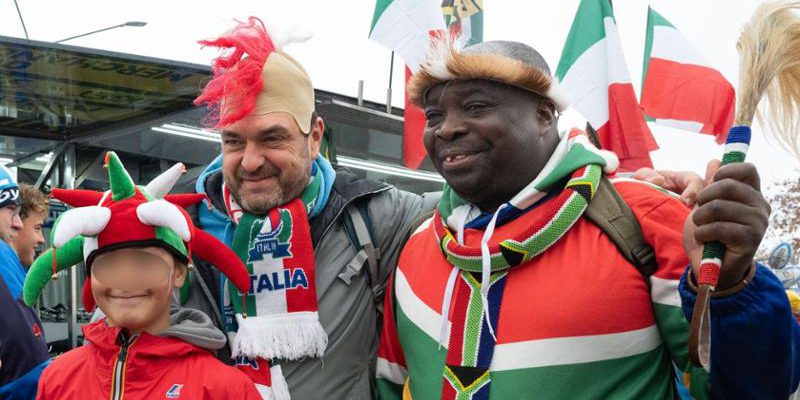 Tifosi di rugby italiani e sudafricani si incontrano in Italia: un legame di passione