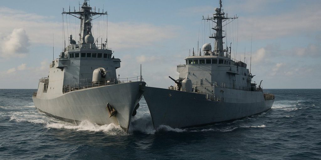 Стало известно, что корабль береговой охраны КНР протаранил филиппинское судно