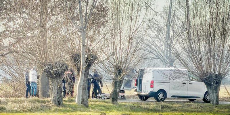 Corpo congelato trovato in un fossato di Via Fornaci a Settimo Torinese