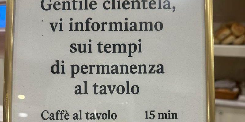 Il Caffè a Tempo: Una Novità a Torino che Sta Facendo Discutere