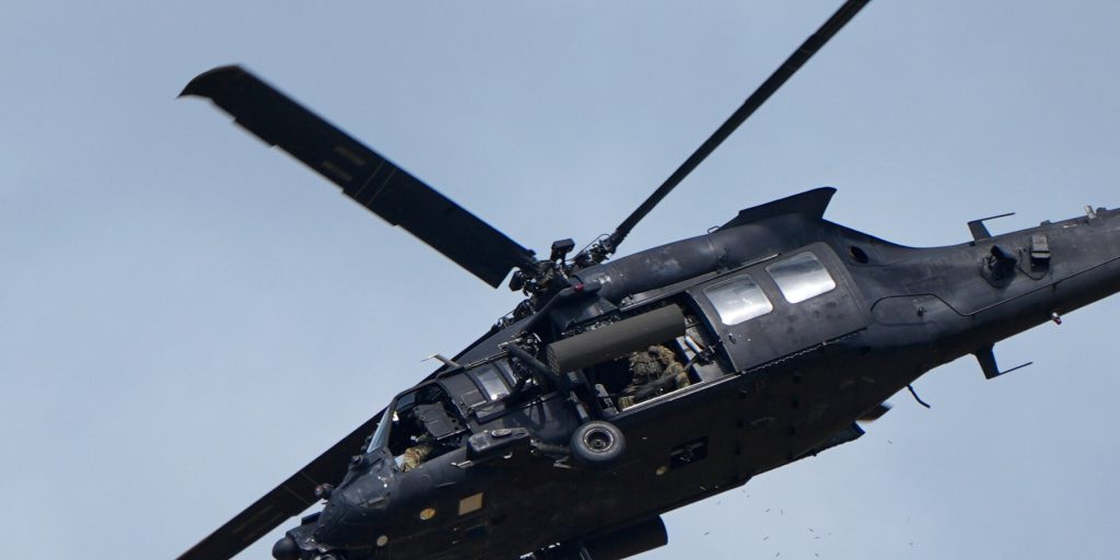 U.S. Special Operations Helicopters Training Near Venezuela