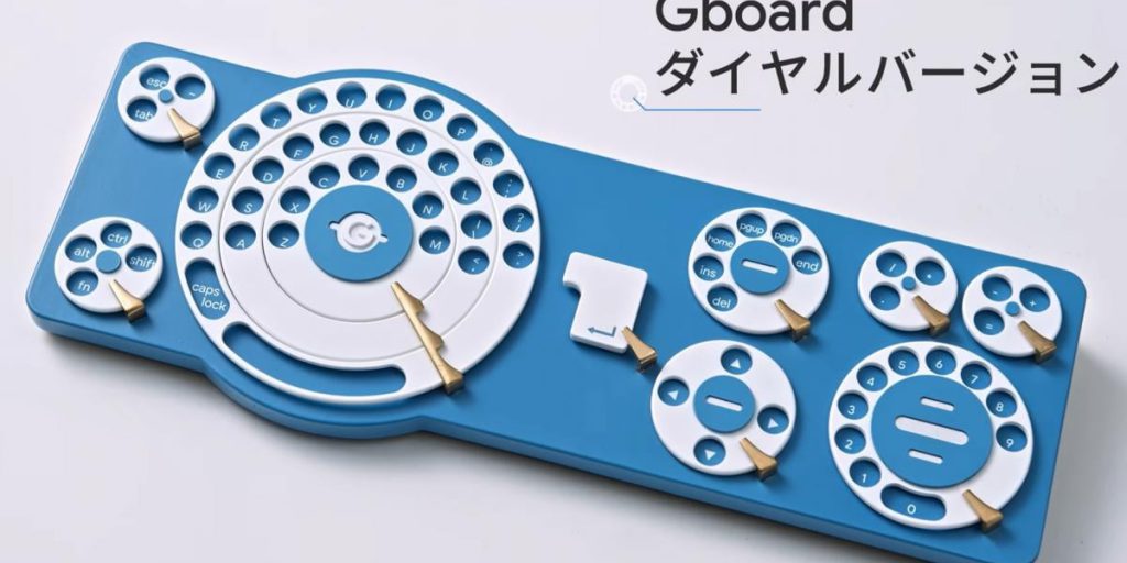 Google представил клавиатуру с телефонными дисками вместо клавиш