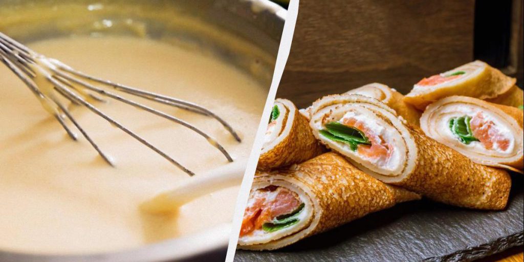 Блины всего из двух ингредиентов: без муки, крахмала и молока, а очень вкусно