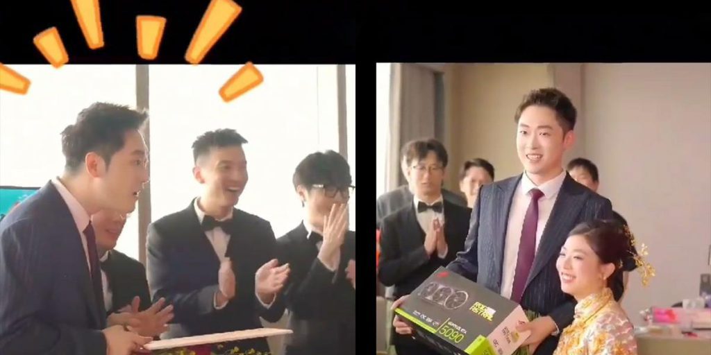 В Китае невеста подарила своему жениху видеокарту RTX 5090 прямо на свадьбе