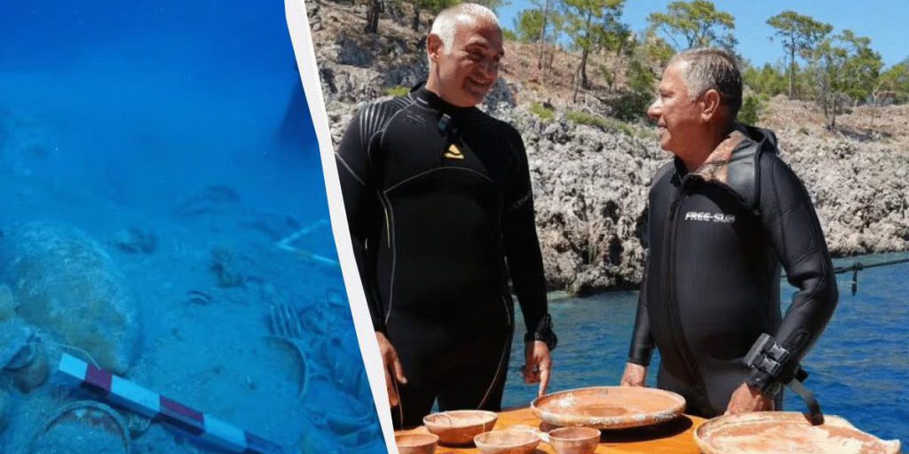 В Турции нашли корабль с идеально сохранившимся сокровищем, который затонул 2000 лет назад