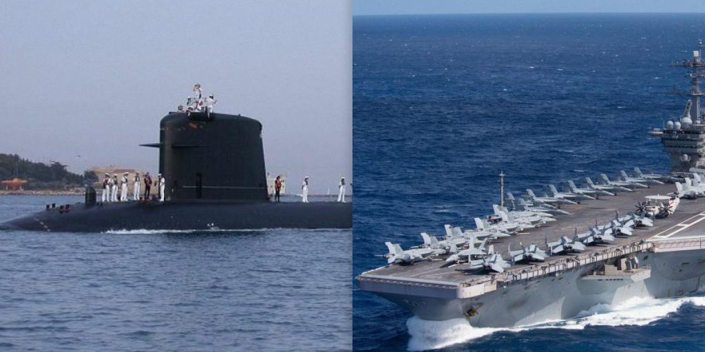 Nave da guerra sottomarina Saphir elude difese e raggiunge portaerei da 4,5 miliardi di dollari