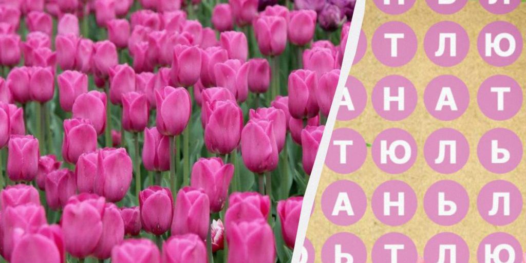 Только 2% людей находят слово "тюльпан" за 8 секунд: удивительная головоломка