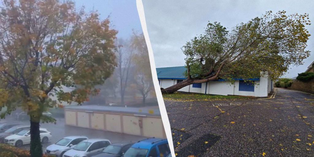 В Германии бушует исключительный шторм "Йошуа", деревья вырывает с корнем