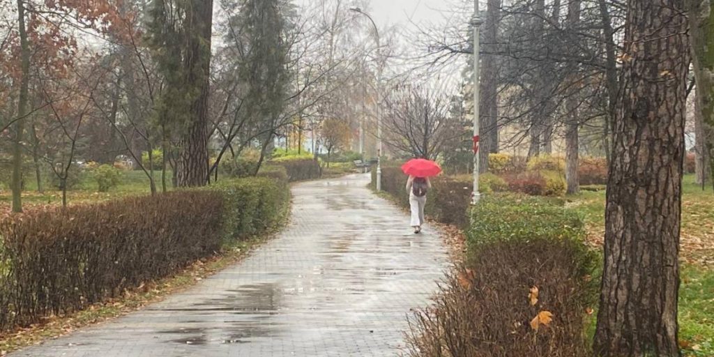 Kiev 21 novembre: 9 °C ma pioggia renderà il tempo meno piacevole