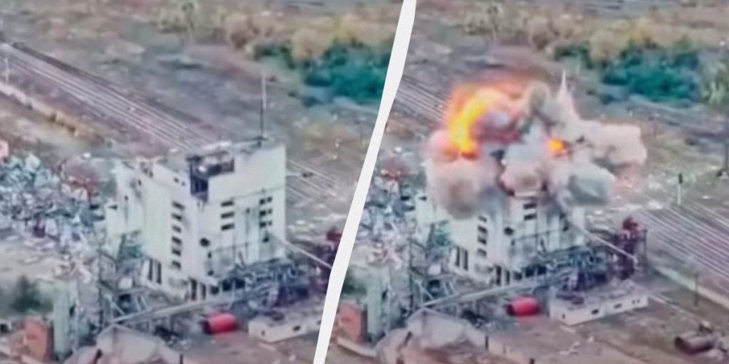 Forze di difesa colpiscono obiettivo occupante a Volchansk con bomba GBU‑62