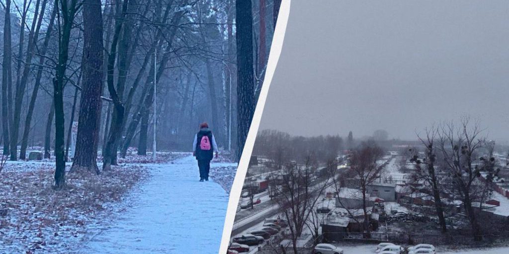 Kiev: prima neve della stagione e avvertimento di strade ghiacciate