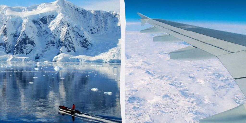 Perché le rotte aeree attraversano l'Artico ma evitano l'Antartide?