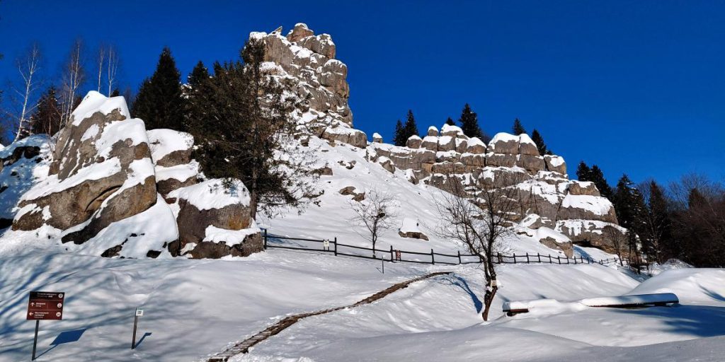 Tustan in inverno: paesaggi incantati ma accesso difficile