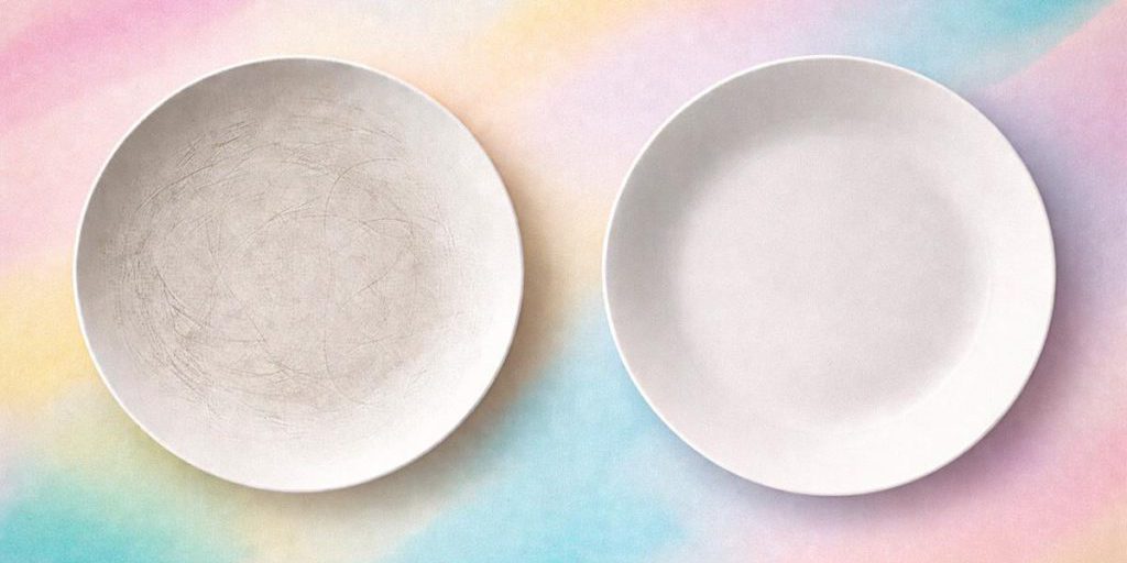 Eliminare i graffi delle forchette sui piatti: metodi facili e sicuri