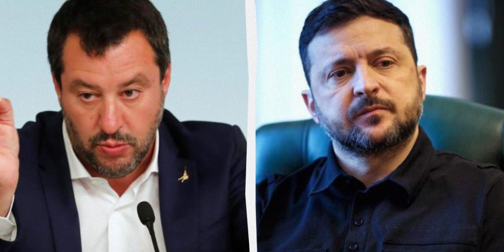 Vice premier italiano invita Zelensky a cercare la pace con la Russia; ministero ucraino suggerisce a Salvini di contattare Putin