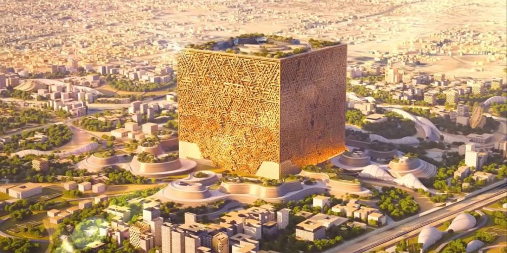 Mukaab: l'Arabia Saudita sospende la costruzione del grattacielo a causa di fondi esauriti