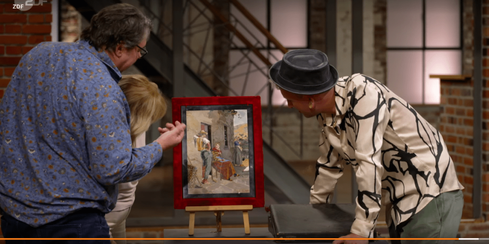 Mosaico di pietra antico scoperto da concorrenti di “Bares für Rares” porta grande guadagno