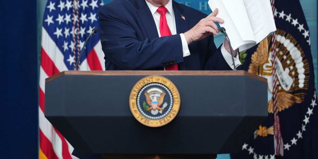 Trump celebra un anniversario con un discorso di vittoria