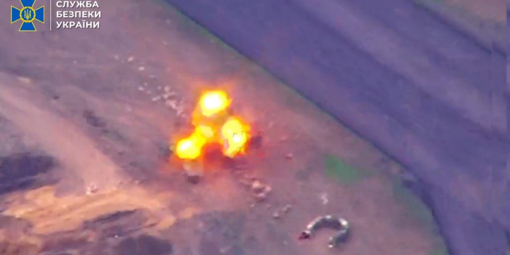 Ukraine's Security Service destroys Russian aircraft used to shoot down Ukrainian drones – video