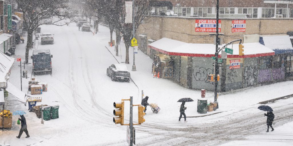 Scuole di New York chiuse per la tempesta di neve: giornata di apprendimento a distanza