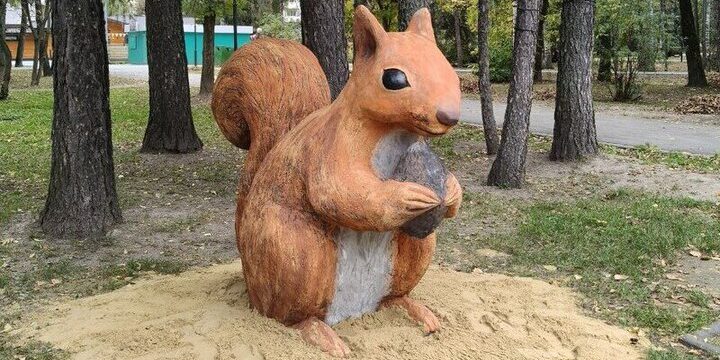 В Центральном парке Йошкар-Олы поселилась большая белка