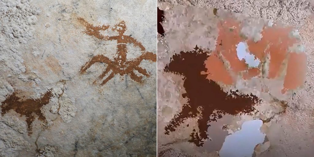 Scoperta in Indonesia la pittura rupestre più antica del mondo, 67.800 anni di età