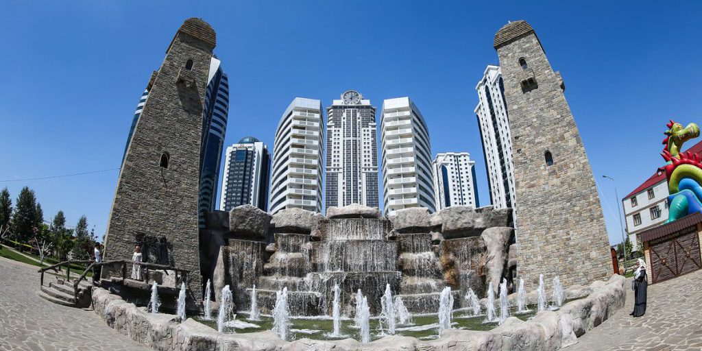 В Грозном открыли первую линию нового района имени Путина