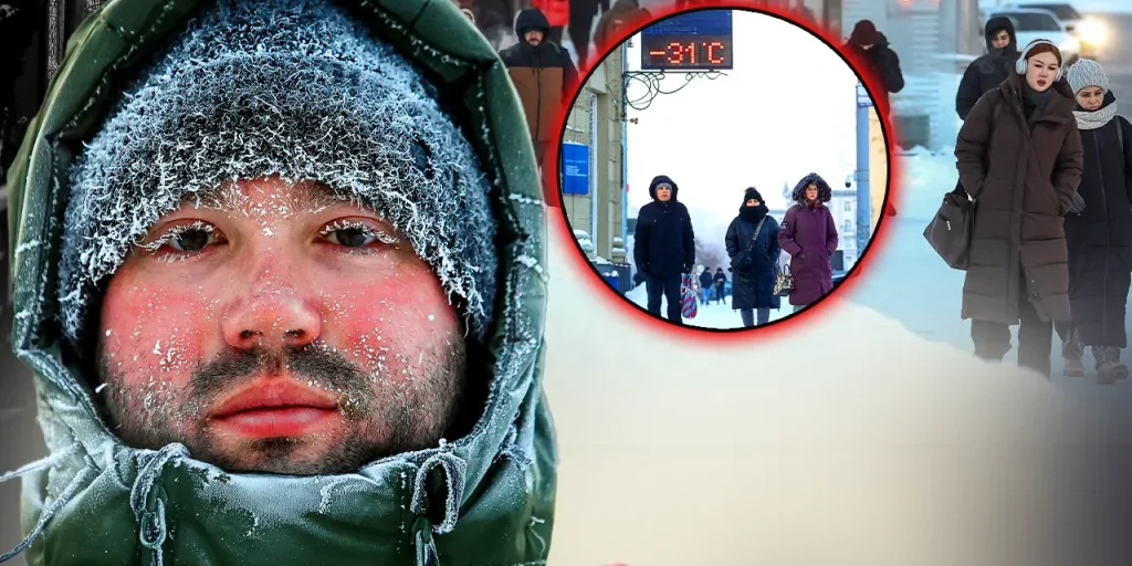 Russia registra temperatura più bassa degli ultimi 30 anni: –31 °C e neve di oltre 1,5 metri