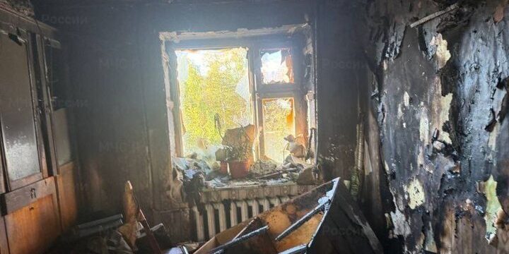 Девять человек спасли в пожаре в Шумерле