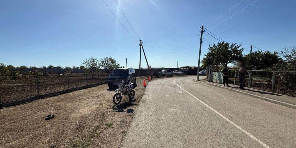 В Сакском районе два подростка на питбайках пострадали в ДТП