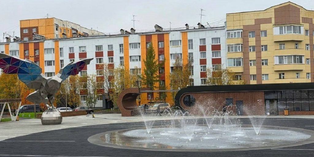 Фонтаны Нового Уренгоя выключили до следующего сезона