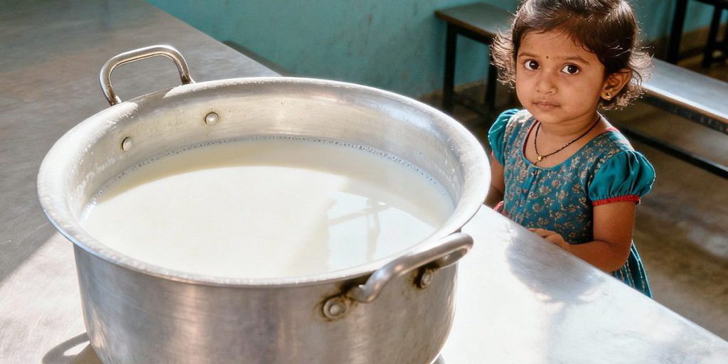 Маленькая девочка сварилась заживо в кастрюле с кипящим молоком