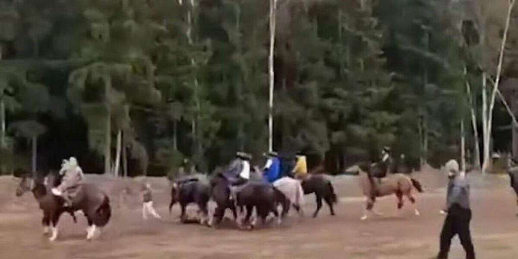 В российском регионе мигранты устроили игру в национальную игру с мертвым козлом