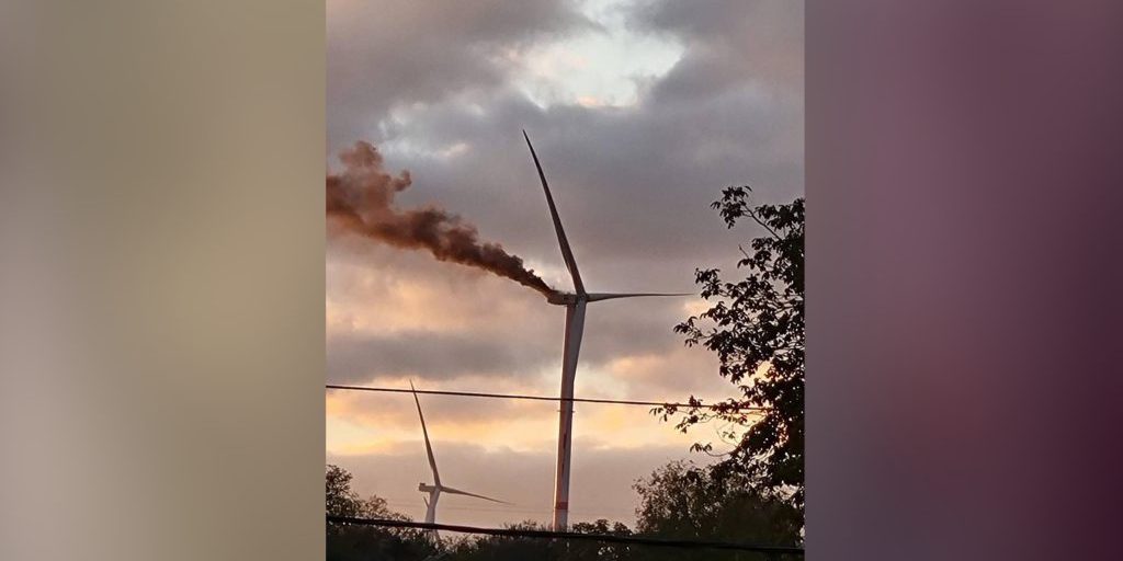 Russian forces strike wind turbine in Kramatorsk