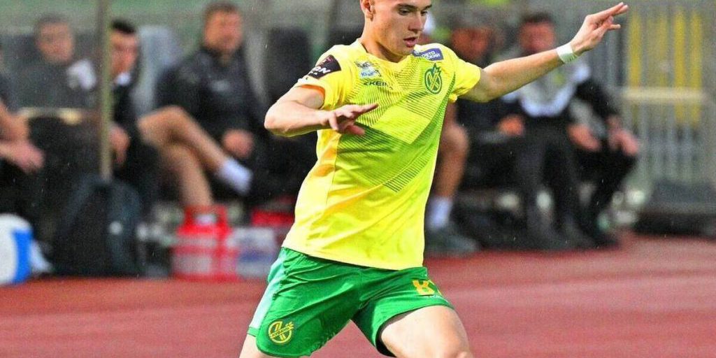 Полузащитник ФК «Кубань» Родион Печура сыграл против молодёжной сборной России в Минске