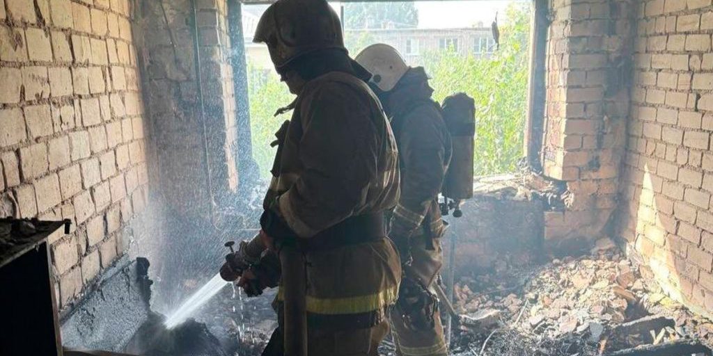 В Липецке пожар унес жизни двух маленьких детей