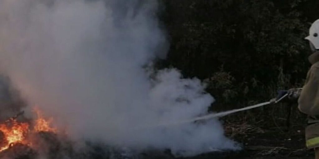 В Курской области житель с Большой дороги устроил пожар