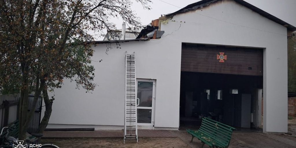 Russians hit fire station in Chernihiv Oblast – photos